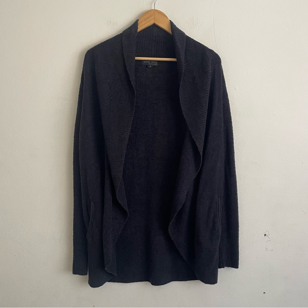 Barefoot Dreams CozyChic Lite Circle Cardigan Size M Soft Open Front Pockets - Picture 2 of 6